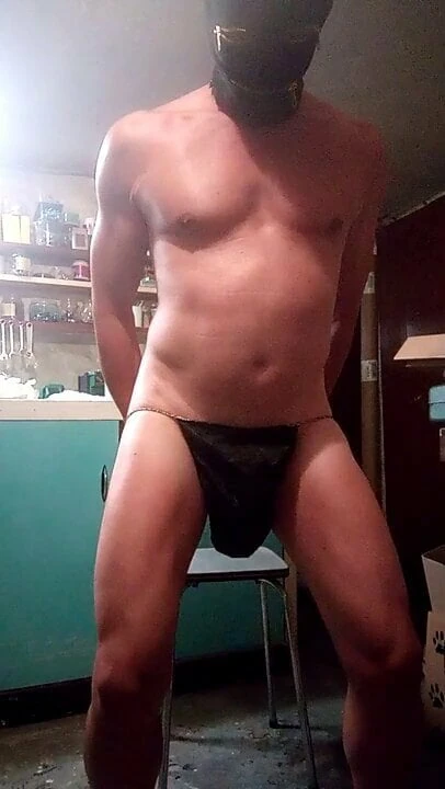 chastity cage and plug in my ass