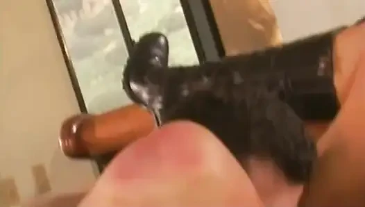 Guy Cums on Slut's Face After Steamy Sex at His House