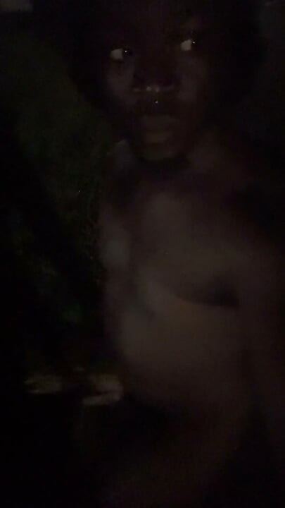 Fooling Around At Night Outside On The Sidewalk Fully Naked Part 3