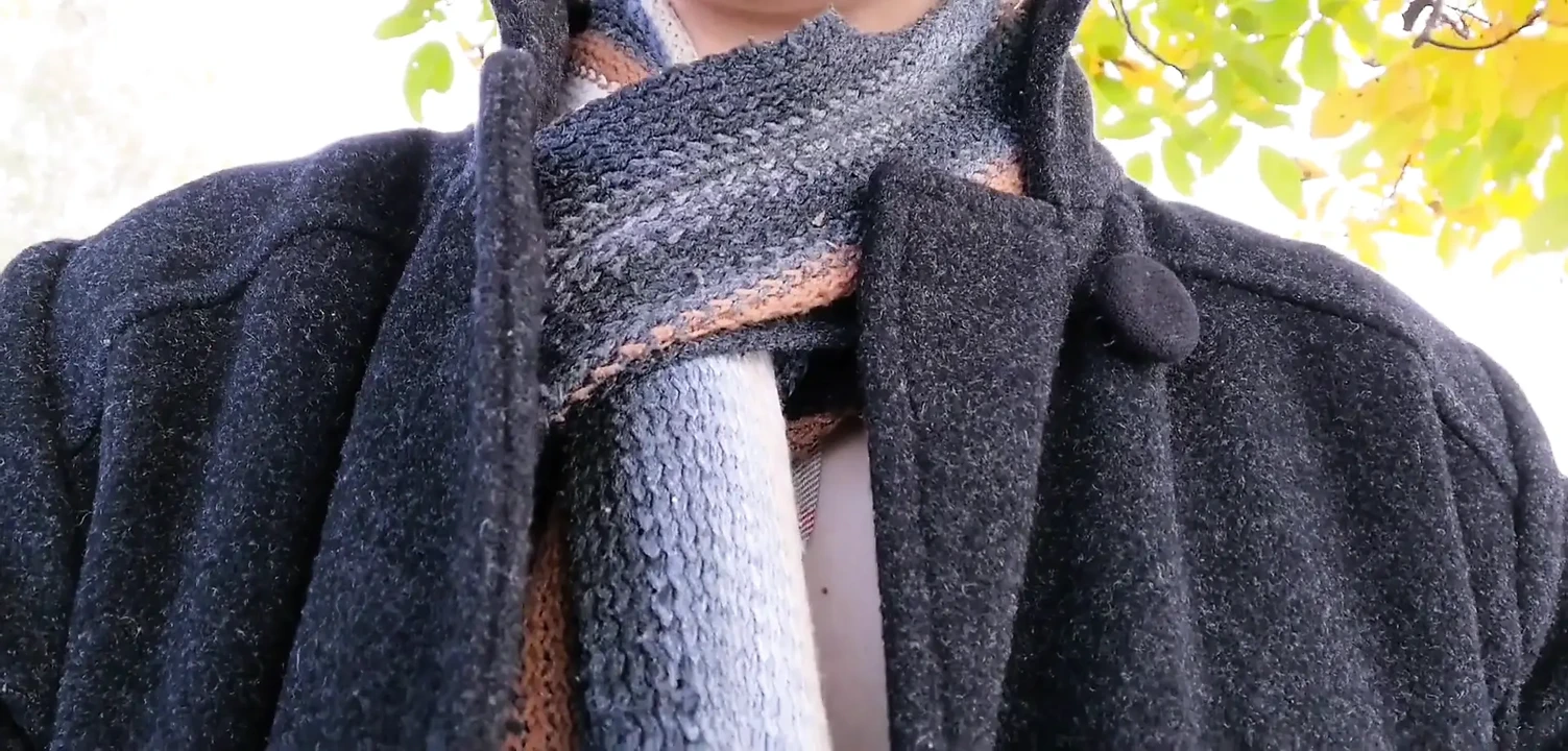 Flashing tits on a field