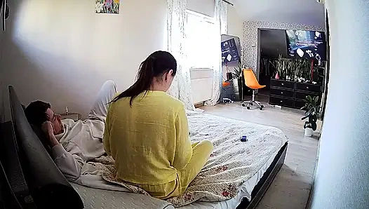 Kamar tidur 5: kamila & danildo lagi asik ciuman, foreplay menggoda - pasangan amatir asli