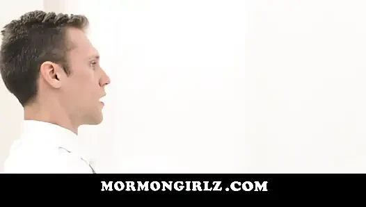 Mormon Girlz- Church teen sucks off a big elder cock