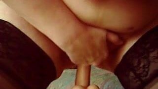 chubby wife enjoys fucking toy