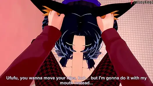 Ich hätte lehrerin Rossweisse fast gefickt, aber am ende einen blowjob von Kuroka - AUF DEN TÄTOWIERTEN NTR Madness wohnte