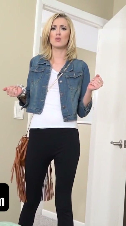 SisLovesMe - Hot Blonde Stepsis Haley Reed Grabs Her Stepbrother's Morning Wood And Makes Him Cum | Clip 1