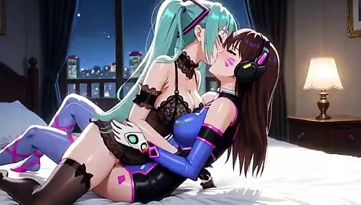 Animierte Fantasy-Begegnung in Innenräumen