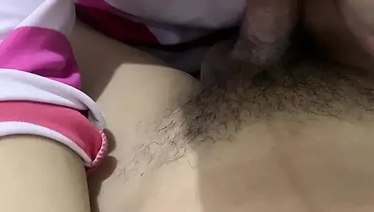 in the mouth of a beautiful hijab girl