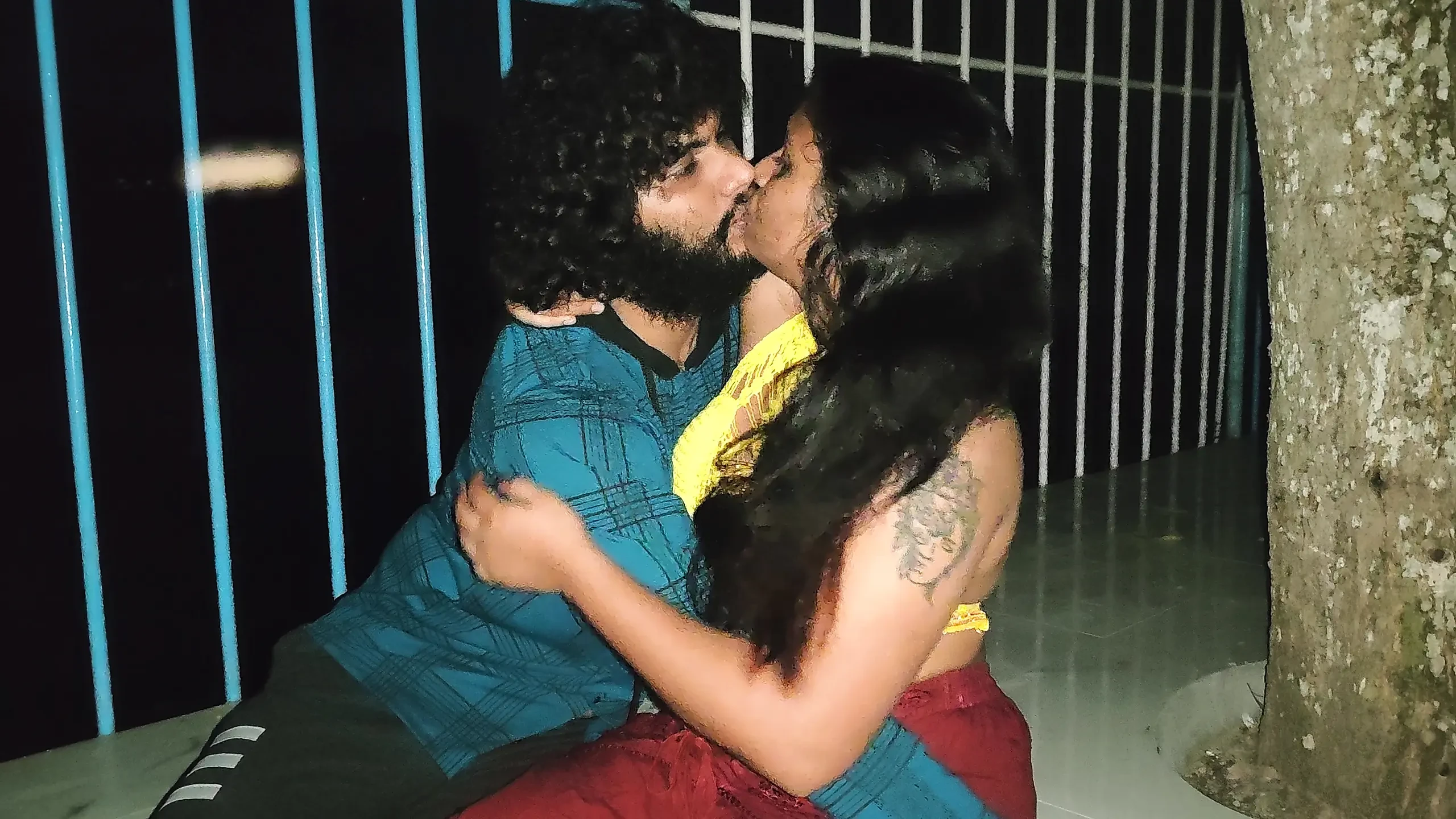 Outdoor sex near river in night , Mallu couple romantic fuck near river in night