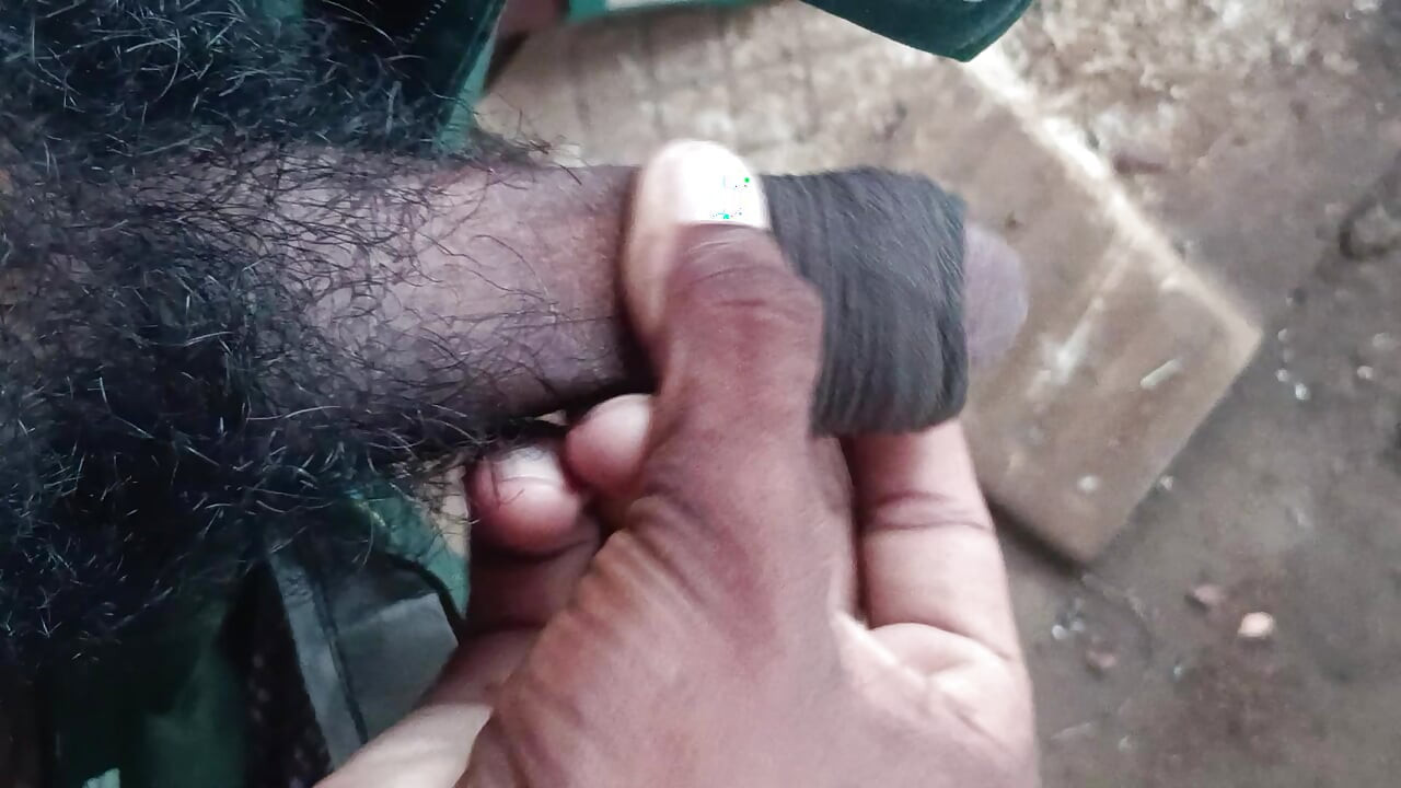 Hot desi boy pissing hard cock