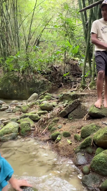 Powerful moment from "I find a rich busty woman showering alone in the river and I take the opportunity to put my delicious"