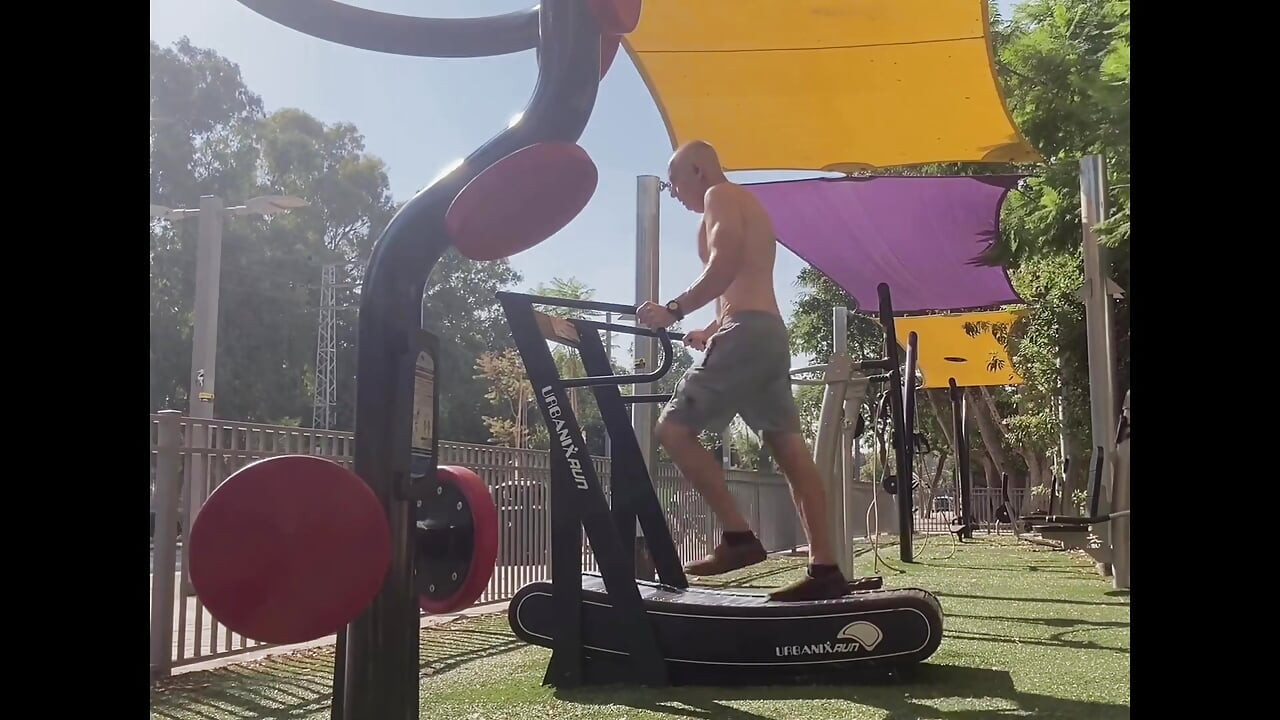 Solo Masturbation with Some Exercise