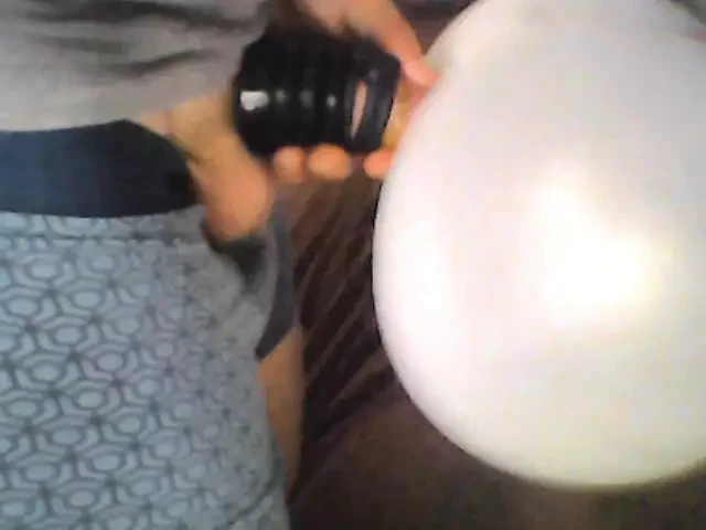 Glove Balloon Pussy Fucking With Rings