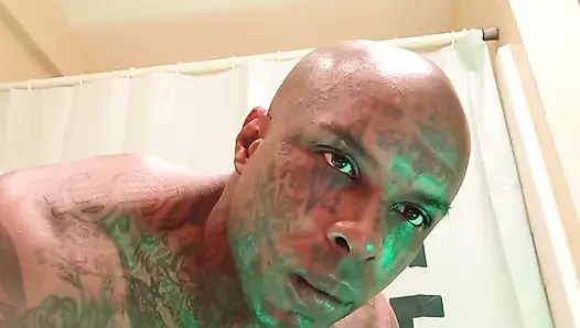 New Porn: BBC Worship Hallelujah Johnson (Oneitis) Tall Dark Chocolate Muscles Tattoos Hairy BBC Hallelujah Johnson Masturbating
