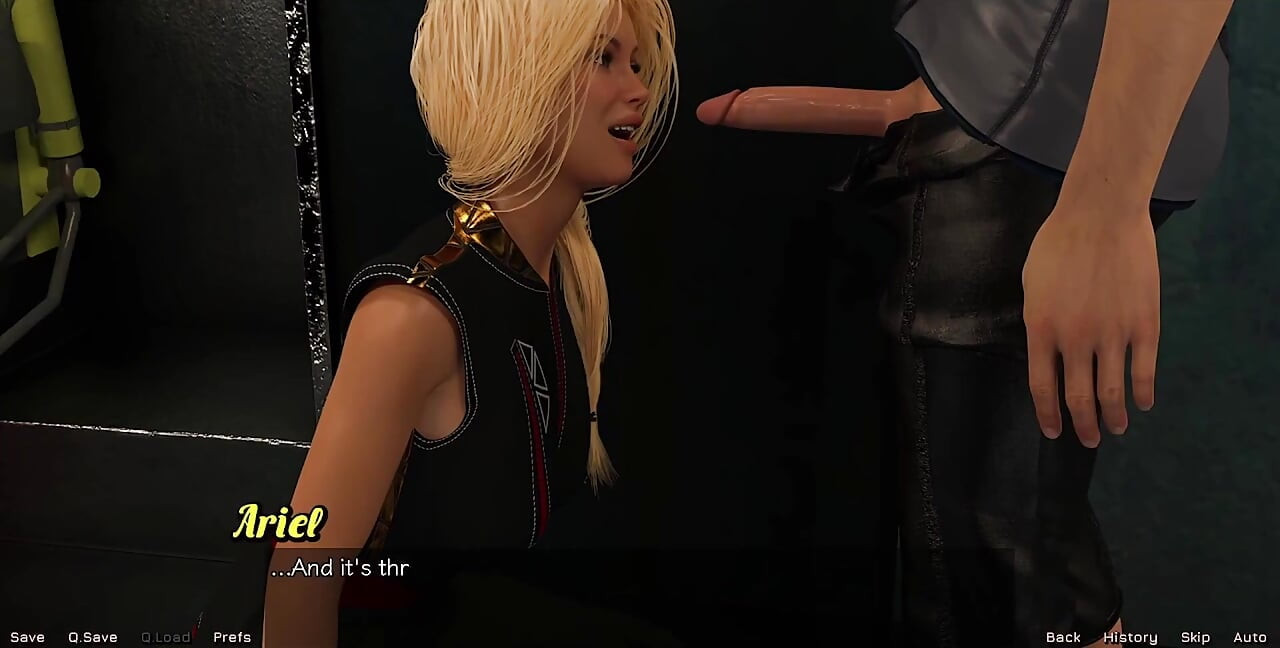Stranded in Space - Blonde Virgin 18 Year Old Deepthroating My Cock