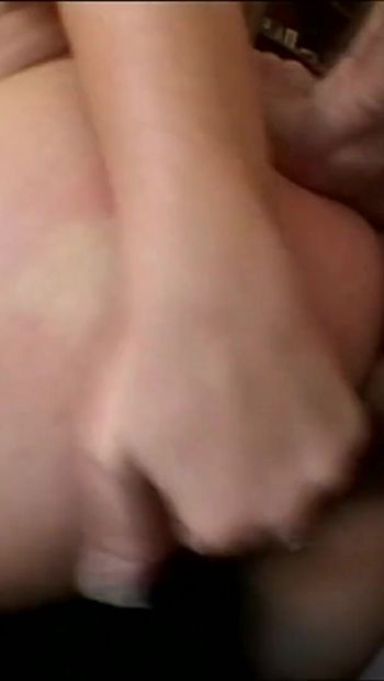 Hot Young Busty Girl Ass Fucked and Creampied Inside Her Ass by Big Amateur Cock