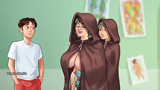 Kepsek berpayudara besar ingin lukisannya