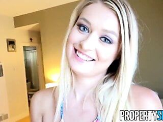 PropertySex - Polish beauty uses her pussy to land apartment