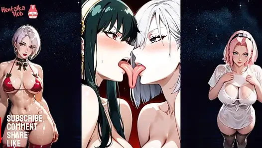 Kompilasi hentai 2d dengan jalang kotor Yor Briar