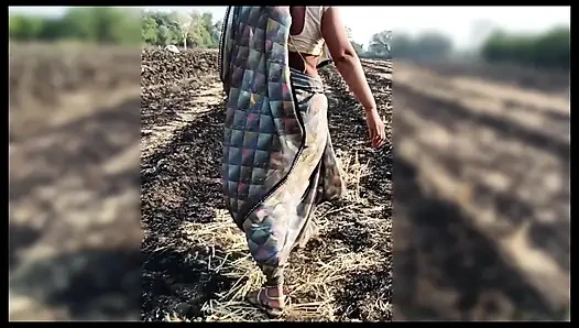 Seeing the daughter-in-law yearning to be rolled in the field, the father-in-law said to the daughter-in-law, let's go home and I will fuck your ass and pussy.