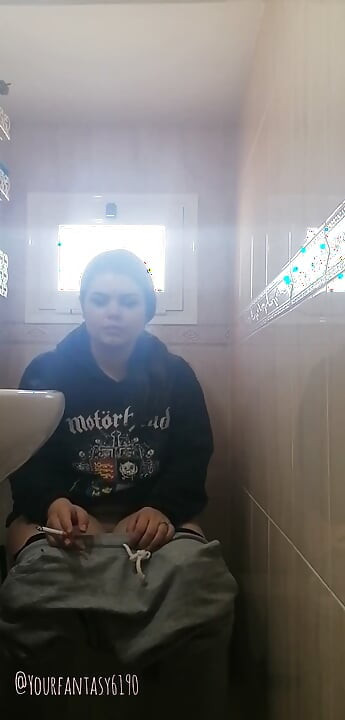 Watcher on Toilet
