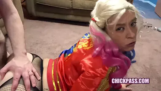 ChickPass - Nicci's in a sexy costume while she fucks