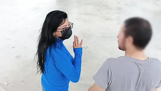 Athletic man finds a stranger in the park and invites her to his house to do kinky things.