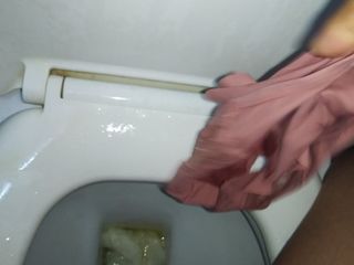 Pissing then cum on my hobby girlfriend sexy  panty