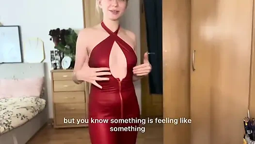 Domina-outfits anprobe