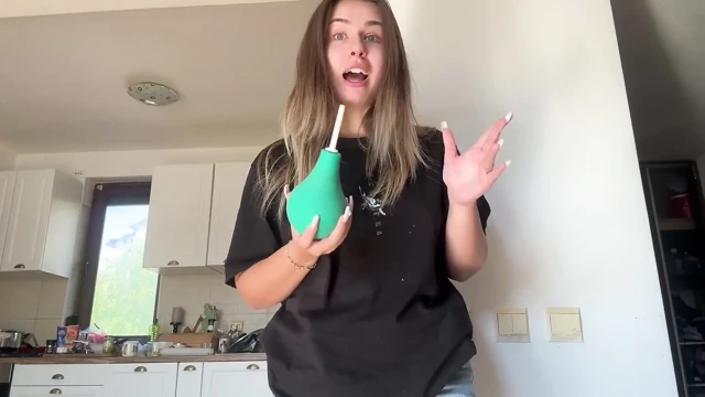 Inflating My Belly with a Pump and Fart