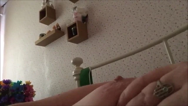 She rubs her big knockers and masturbates next to me