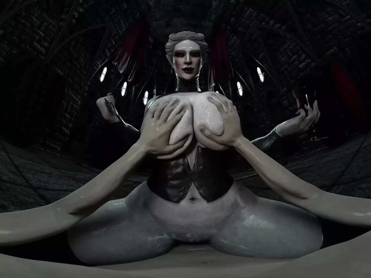 恶魔女神被人类性交