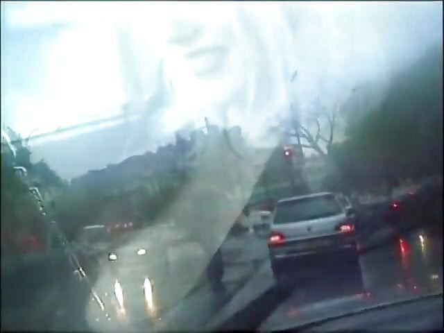 Big boobed blonde gives blowjob in car
