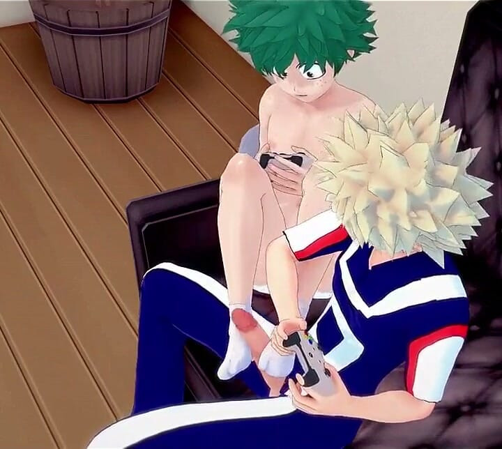 My Hero Academia Yaoi: Deku's Gaming Pleasure - Asian Japanese Manga Anime Hentai Gay Porn