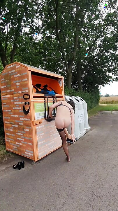 Throwing away clothes and walking naked in public