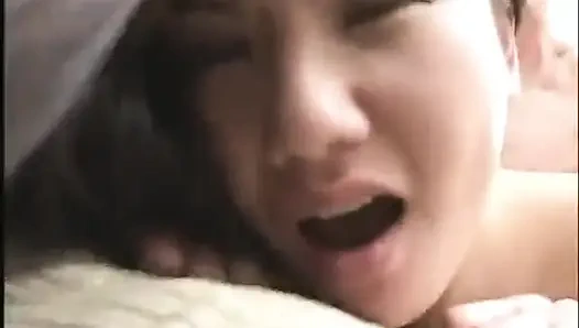 Big boobs Asian pussy fucking in dogging position