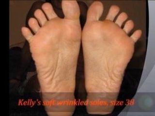 Kelly's smooth wrinkled soles