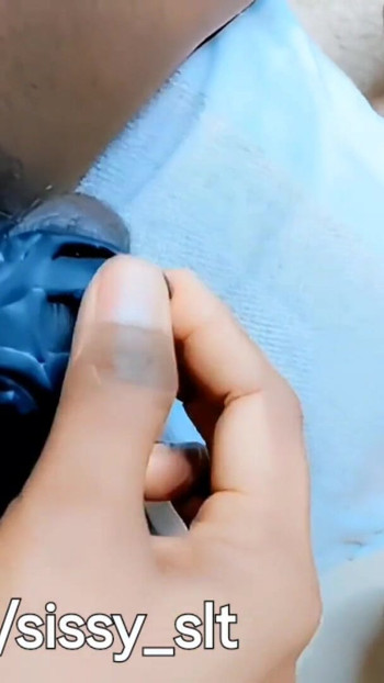 Memorable moment from "Slave pissing on chastity cage while wearing butt plug inside tight asshole"