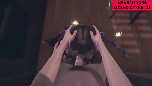 Brunette Bitch With Perfect Body Dressed Up In Moster Costume Gets Fucked