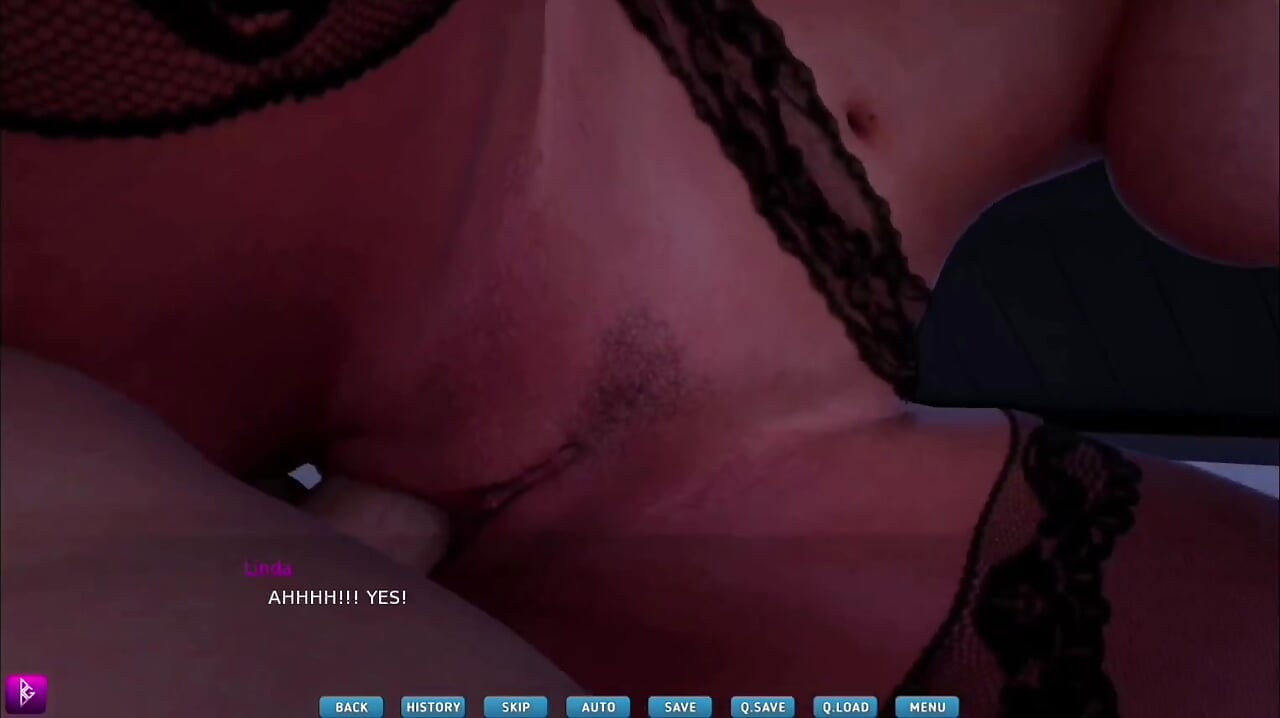 Lady with big boobs and big ass finally fucks her crush - gameplay part 3