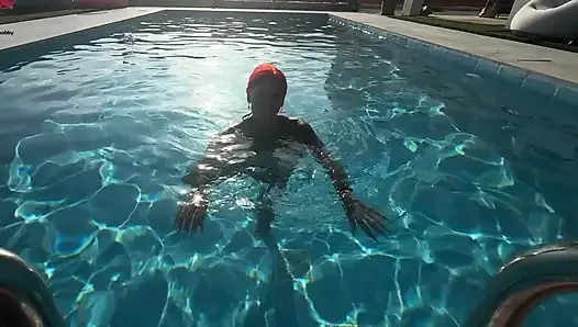 Mein erster Geiler AO Poolfick - da spritzt er sogar 2 Mal ab!
