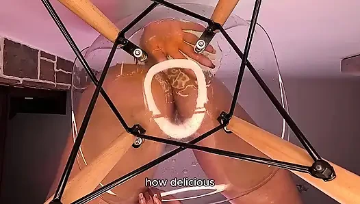 Golden Shower Glasss Chair