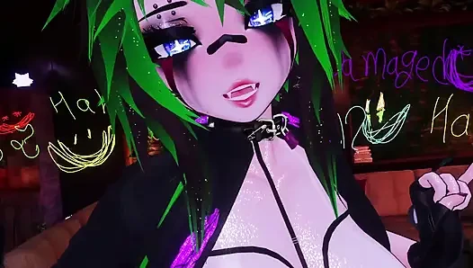 Azgın yandere waifu'nuzu sıkı deliklerine durmadan hamile bırakma