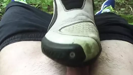 Norwegian porn video – Biker trampling fun