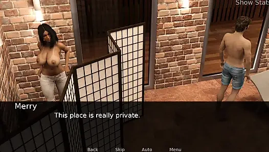 Ateşli evli kadın, yüzmeyi öğreniyor