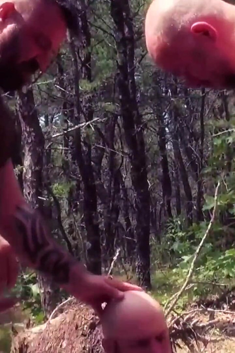 Bearfilms Bears Marc Angelo and Skott Locke Having Outdoor 3way Fuck