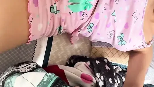Stepdaughter Seduces Me with Her Pajamas and I End up Touching Her All Over