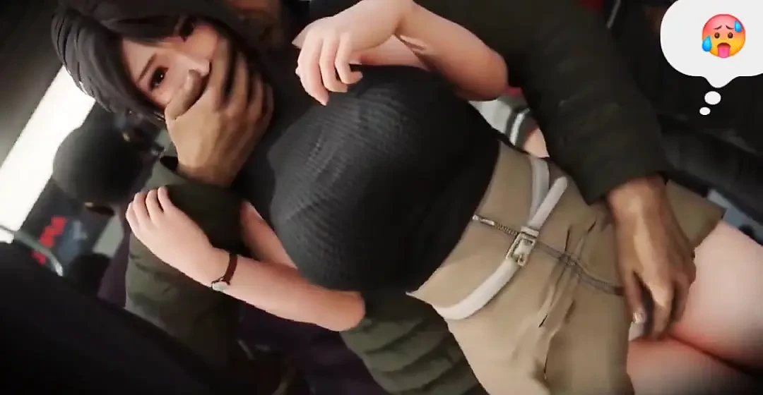 Teen get creampie in public train