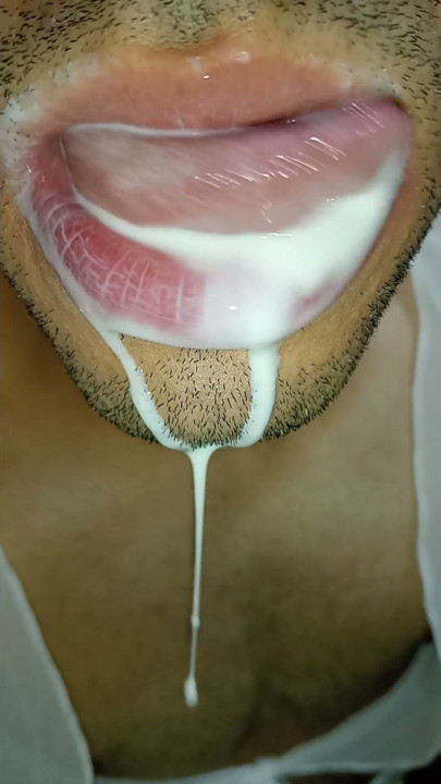Deepthroat latino sloppied saliva ahegao, spitting, kissing, submissive, oral fucking | Clip 1