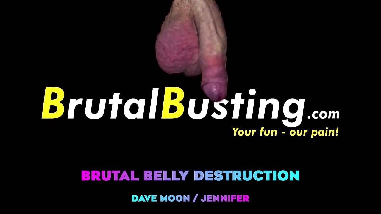 Extreme Destruction of His Fucking Belly! Stomping, Jumping, Kicking, Trampling, Boxing, Hammers and Weird Noises From Stomach!