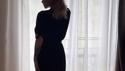 Sexy striptease dance from hot beauty